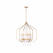 Barcelona 7-Light 26" Pendant in Brass Kisser