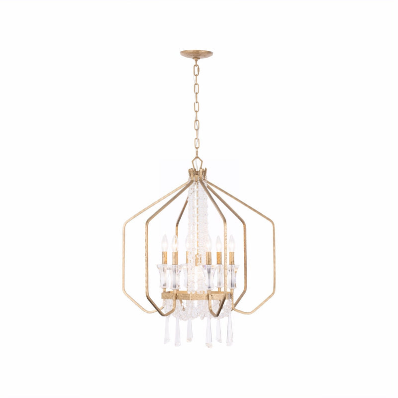 Barcelona 7-Light 26" Pendant in Brass Kisser