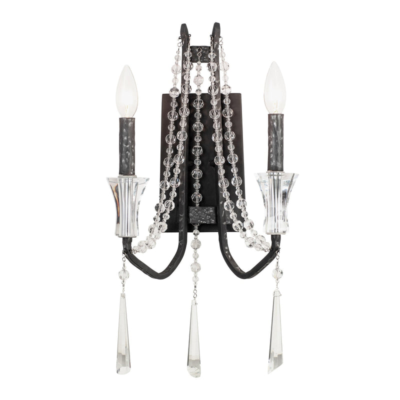 Barcelona 2-Light 17" Wall Sconce in Onyx