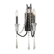 Barcelona 2-Light 17" Wall Sconce in Onyx