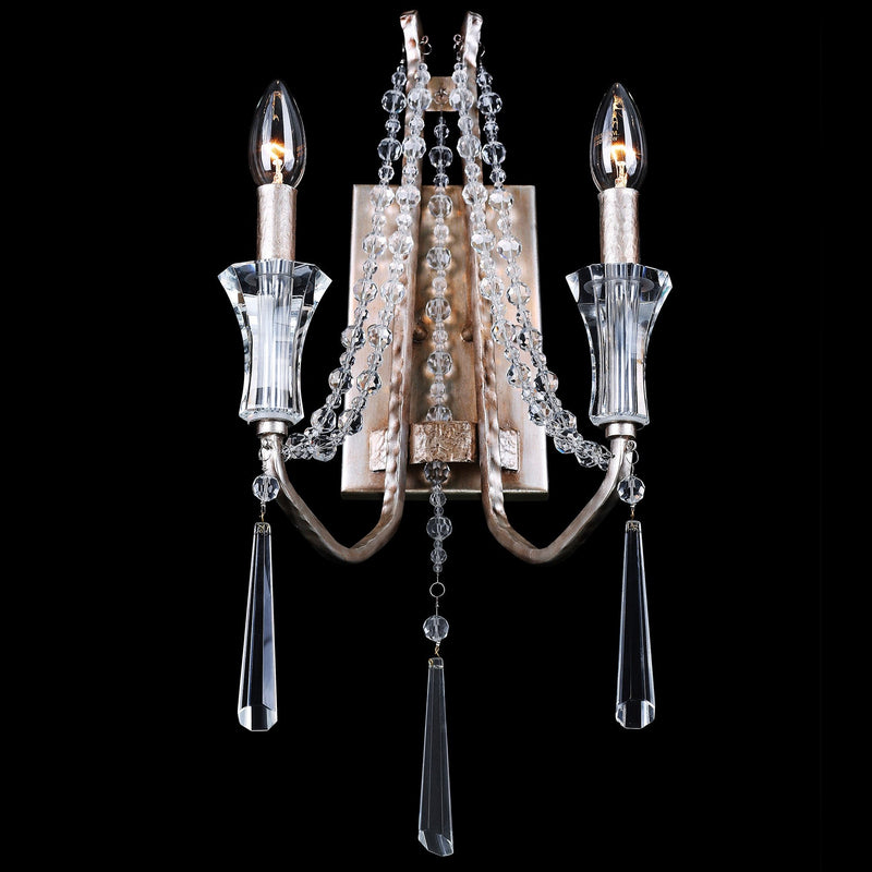 Barcelona 2-Light 17" Wall Sconce in Transcend Silver
