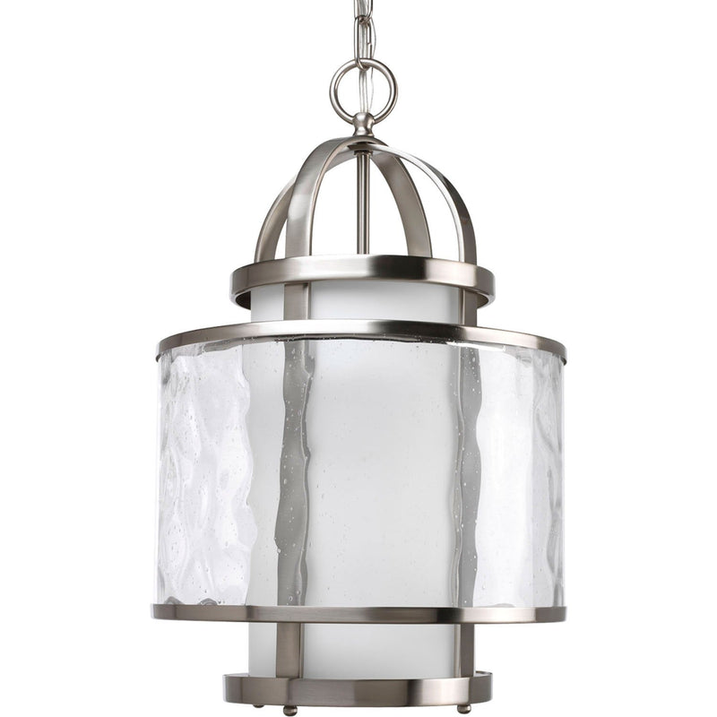 Bay Court Foyer Pendant in Brushed Nickel