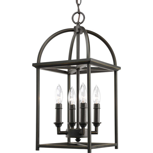 Piedmont 4-Light Foyer Lantern in Antique Bronze