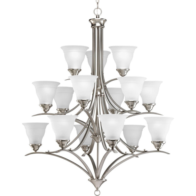 Trinity 15-Light Chandelier in Brushed Nickel