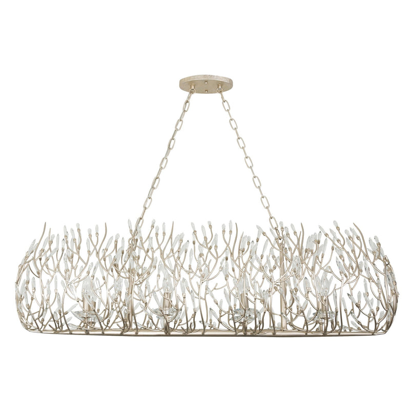Bask 8-Light 48" Linear Chandelier in Gold Dust