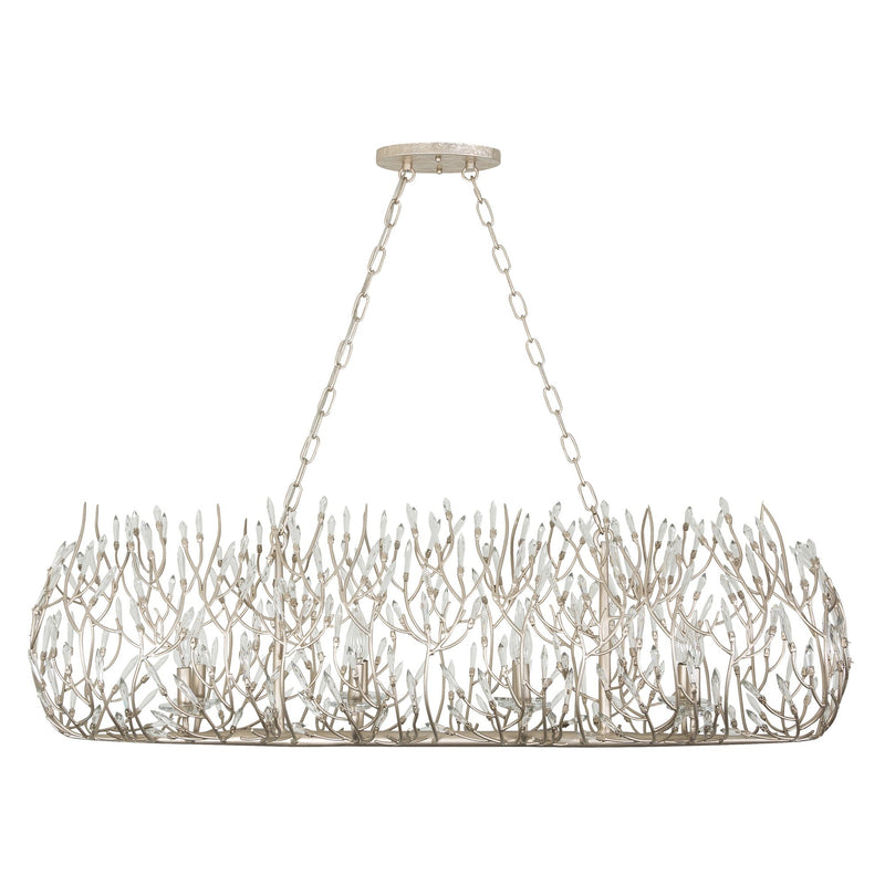 Bask 8-Light 48" Linear Chandelier in Gold Dust