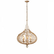 Bask 3-Light 18" Chandelier in Gold Dust