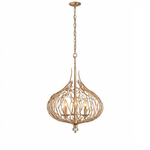 Bask 3-Light 18" Chandelier in Gold Dust