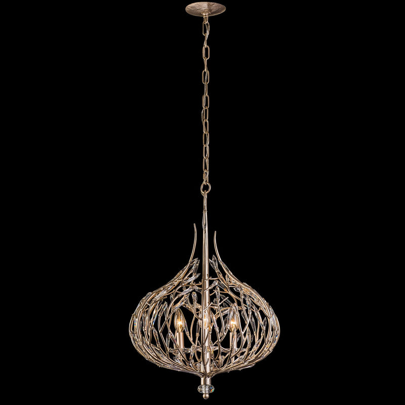 Bask 3-Light 18" Chandelier in Gold Dust