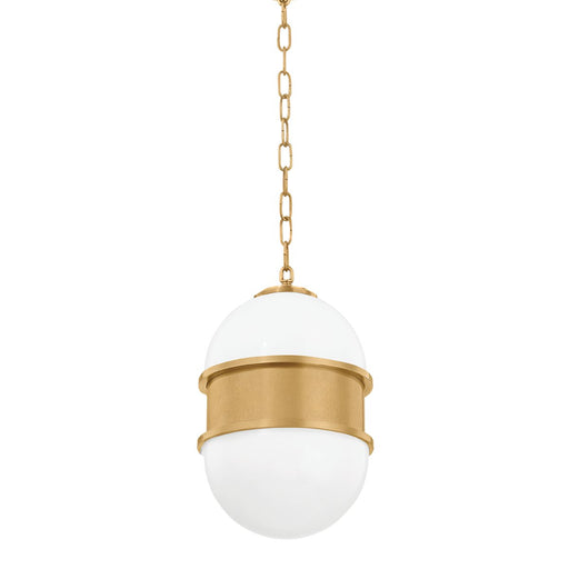 Broomley Small Pendant in Vintage Brass