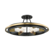 Chambers 6-Light Semi-Flush Mount in Aged Brass/old Bronze