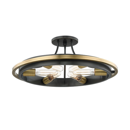 Chambers 6-Light Semi-Flush Mount in Aged Brass/old Bronze