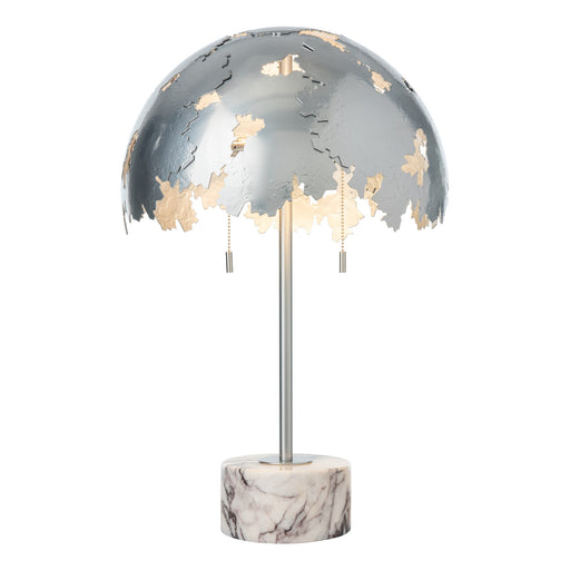 Pangea Dome 2-Light 23" Table Lamp in Sterling
