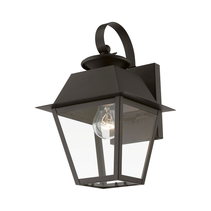 Wentworth Small Outdoor Wall Lantern in Bronze