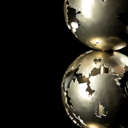 Pangea Tall 33" Table Lamp in Modern Brass