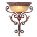 Villa Verona 1-Light Wall Sconce in Verona Bronze with Aged Gold Leaf Accents - Lamps Expo