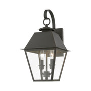 Wentworth 2-Light Medium Outdoor Wall Lantern in Charcoal