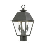 Wentworth 2-Light Medium Outdoor Post Light in Charcoal