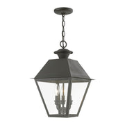 Wentworth 3-Light Large Outdoor Pendant Lantern in Charcoal