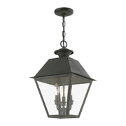 Wentworth 3-Light Large Outdoor Pendant Lantern in Charcoal