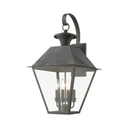 Wentworth 4-Light Extra Large Outdoor Wall Lantern in Charcoal