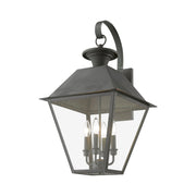 Wentworth 4-Light Extra Large Outdoor Wall Lantern in Charcoal