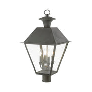 Wentworth 4-Light Extra Large Outdoor Post Light in Charcoal