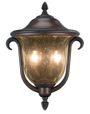 Santa Barbara 2-Light 13" Outdoor Wall Lantern in Burnished Bronze
