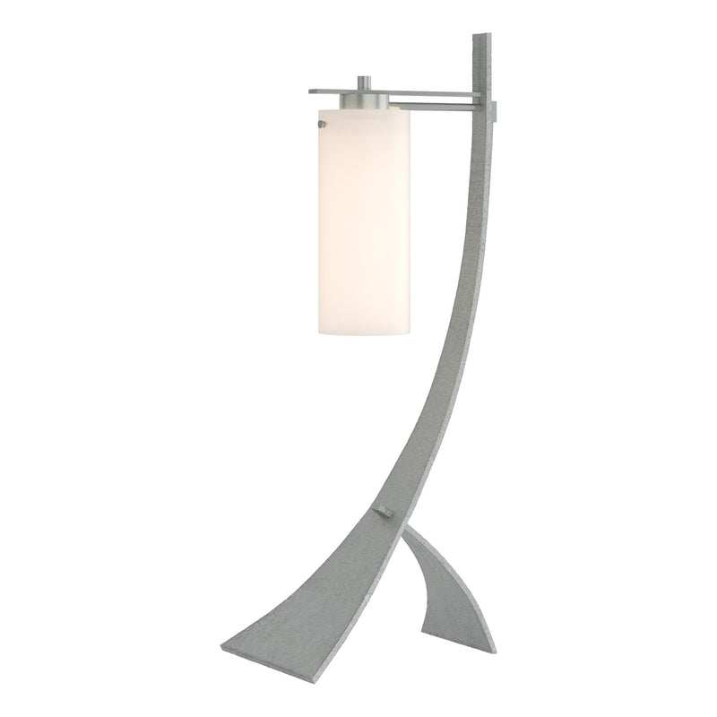 Stasis 28.3" Table Lamp with Opal Glass in Vintage Platinum
