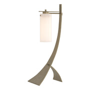 Stasis 28.3" Table Lamp with Opal Glass in Soft Gold