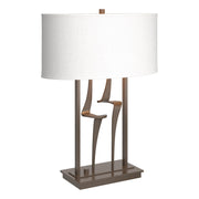 Antasia 24.7" Oval Shade Table Lamp in Bronze