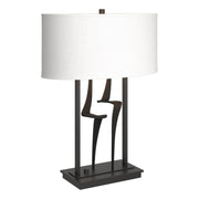 Antasia 24.7" Oval Shade Table Lamp in Black