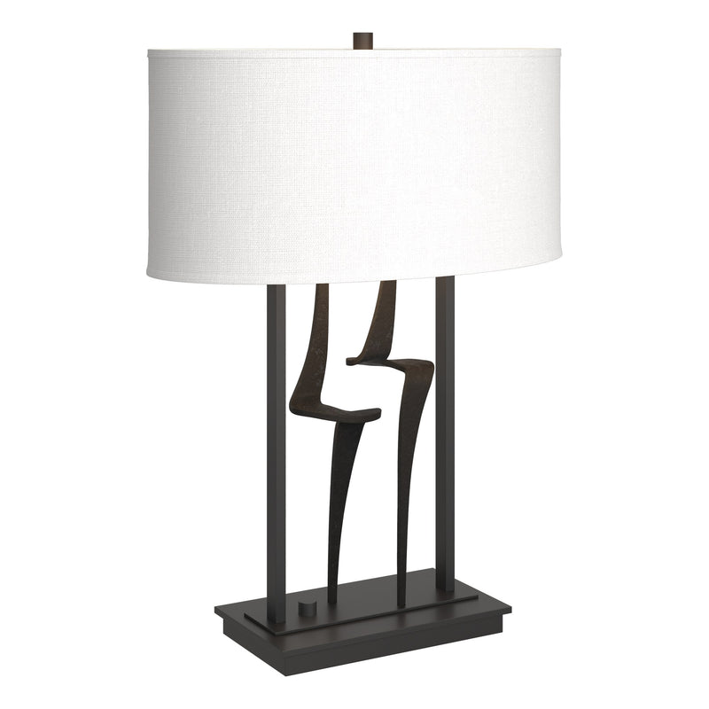 Antasia 24.7" Oval Shade Table Lamp in Black