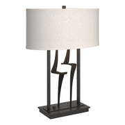 Antasia 24.7" Oval Shade Table Lamp in Black