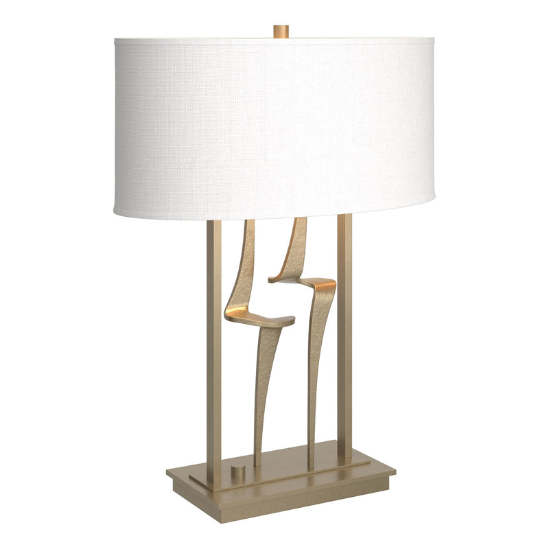 Antasia 24.7" Oval Shade Table Lamp in Soft Gold