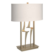Antasia 24.7" Oval Shade Table Lamp in Soft Gold