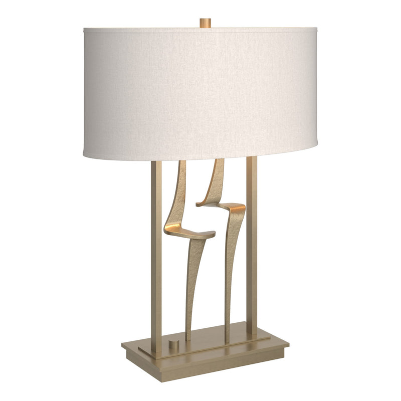 Antasia 24.7" Oval Shade Table Lamp in Soft Gold