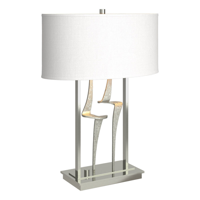 Antasia 24.7" Oval Shade Table Lamp in Sterling