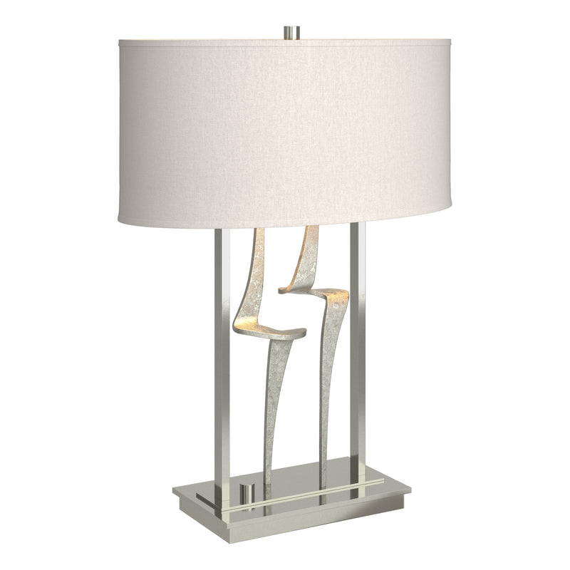 Antasia 24.7" Oval Shade Table Lamp in Sterling