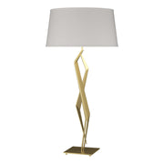 Facet 34" Table Lamp in Modern Brass