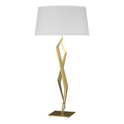 Facet 34" Table Lamp in Modern Brass