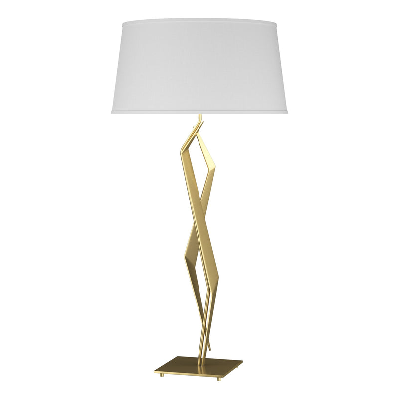 Facet 34" Table Lamp in Modern Brass