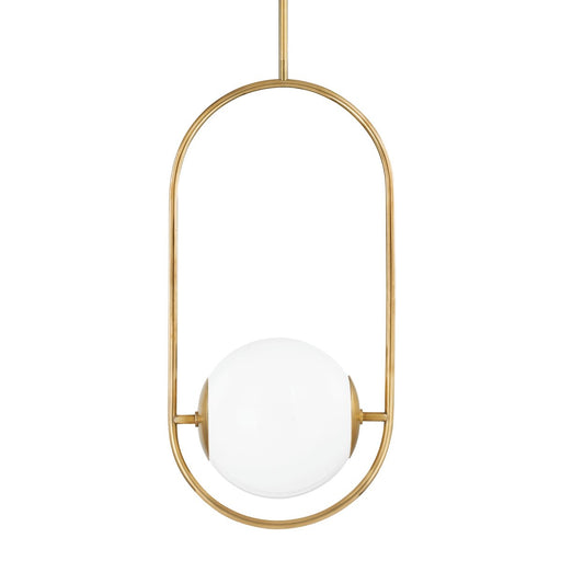 Everley Large Pendant in Vintage Brass
