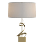 Gallery Spiral 22.9" Table Lamp in Modern Brass