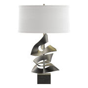 Gallery Twofold 24.7" Table Lamp in Natural Iron