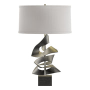 Gallery Twofold 24.7" Table Lamp in Natural Iron