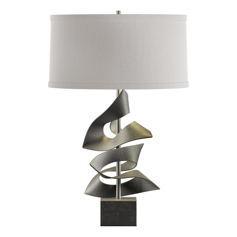Gallery Twofold 24.7" Table Lamp in Natural Iron