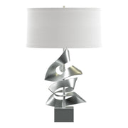 Gallery Twofold 24.7" Table Lamp in Vintage Platinum