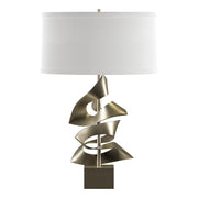 Gallery Twofold 24.7" Table Lamp in Soft Gold