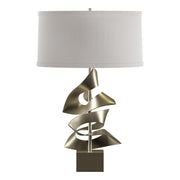 Gallery Twofold 24.7" Table Lamp in Soft Gold